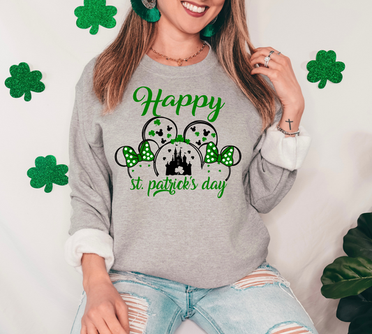 Happy St. Patrick’s Day Bows And Clovers