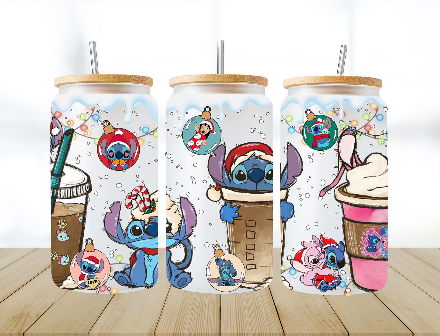 Stitch Christmas Drinks - UV Libby Wrap