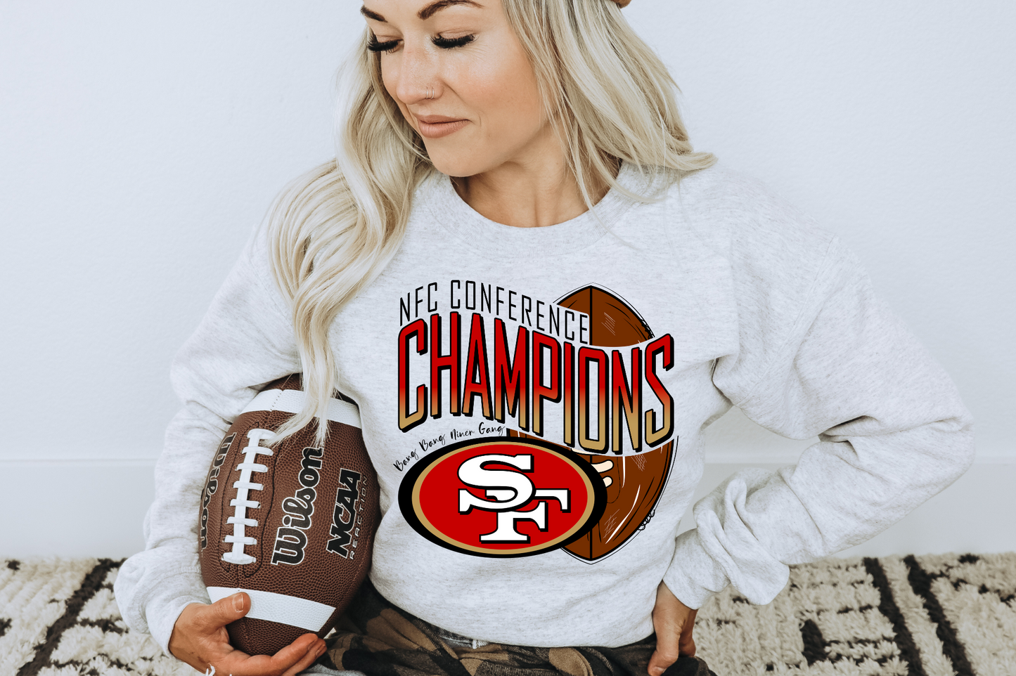 NFC Conference Champions 49ers Bang Bang Niner Gang