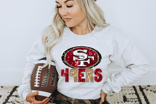 Faux Sequins 49ers