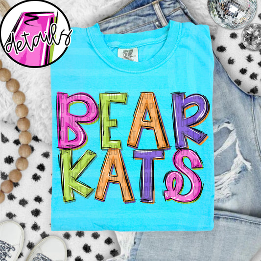DOODLE COLORFUL BEARKATS