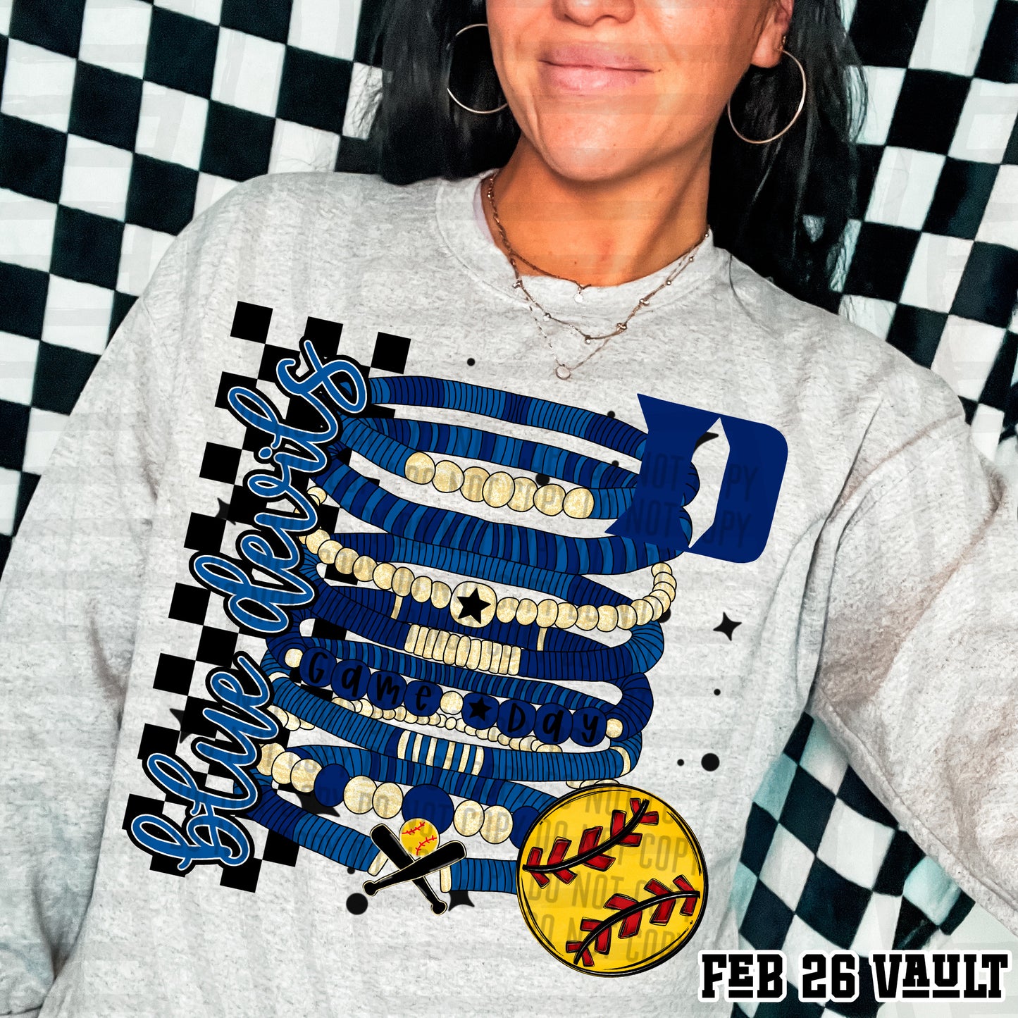 BLUE DEVILS SOFTBALL GAME DAY BRACELETS