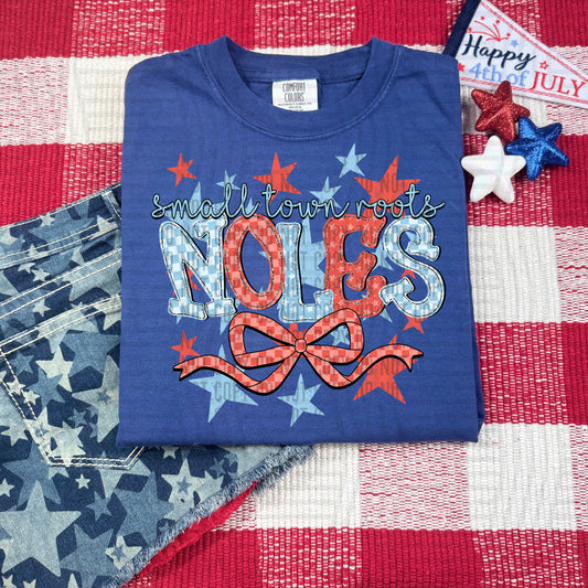 SMALL TOWN ROOTS NOLES RED WHITE & BLUE