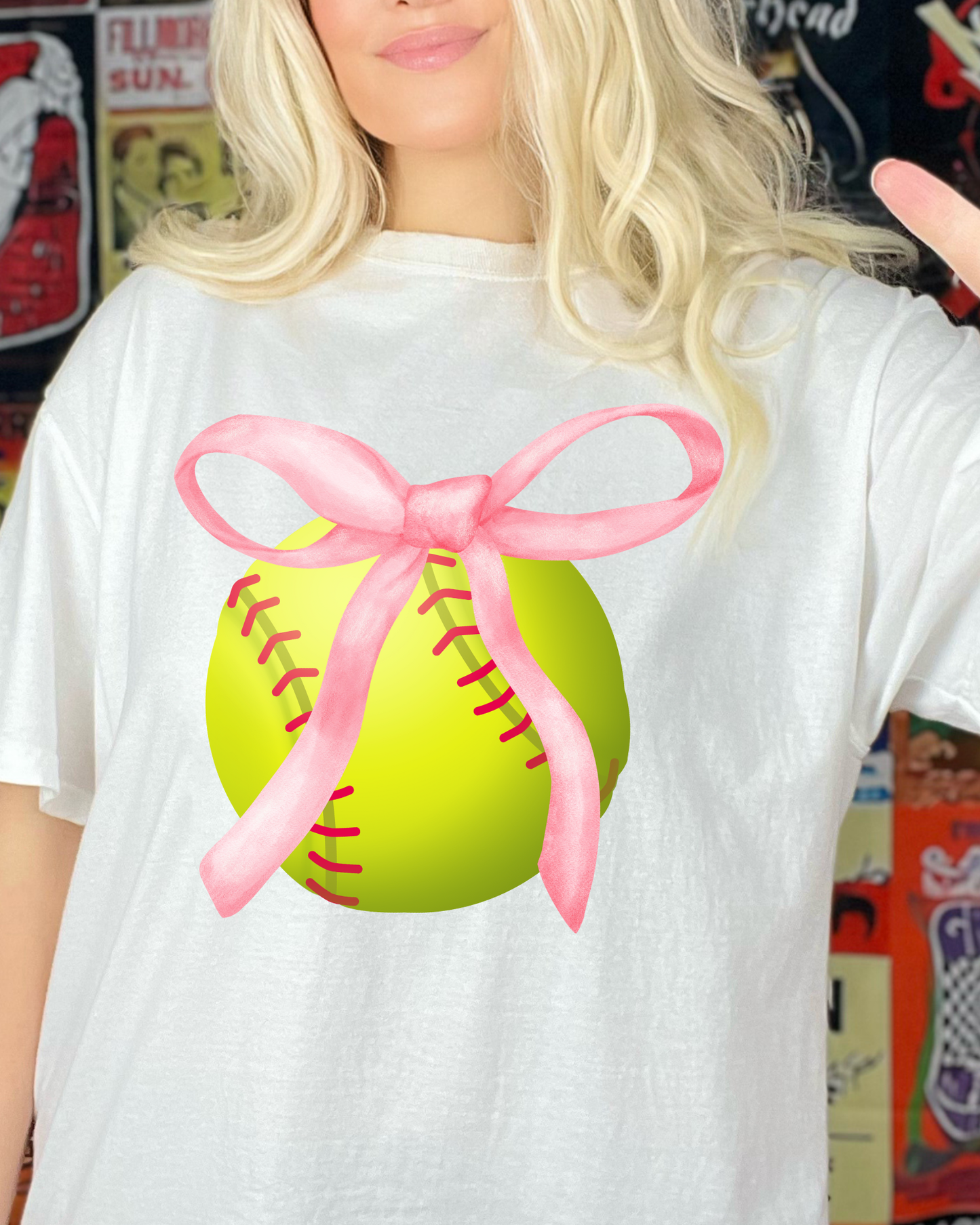 Softball With Bow