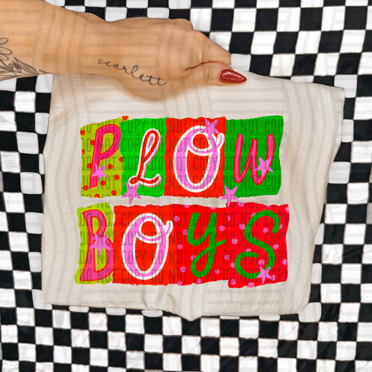 PLOWBOYS RED & GREEN CHECKERS