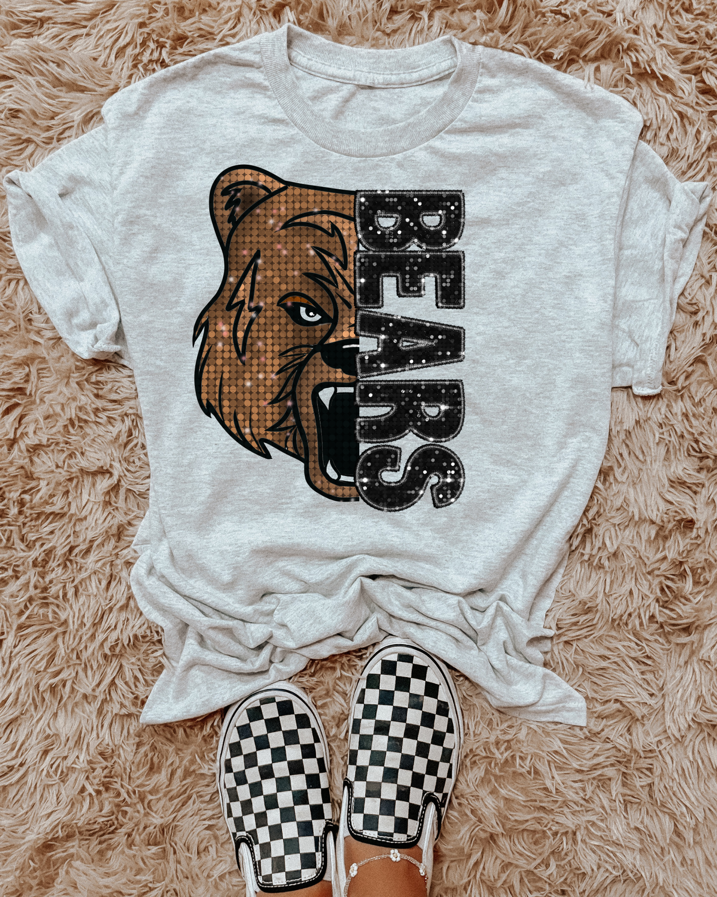 Bears (Faux Embroidery Glitter)