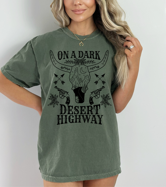 On a dark desert highway