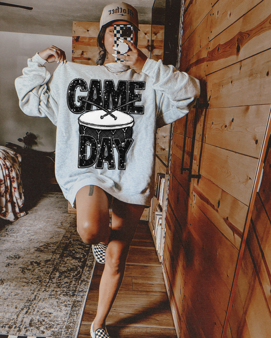 Game Day Band Black Glitter