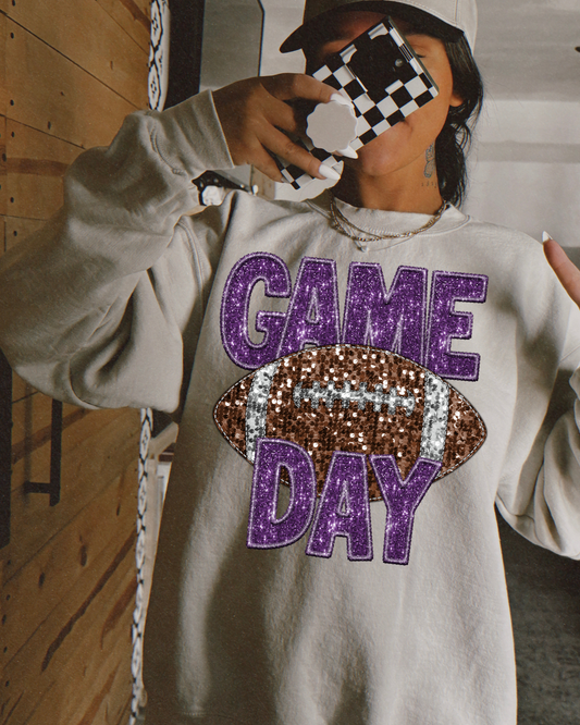 Game Day Purple Glitter