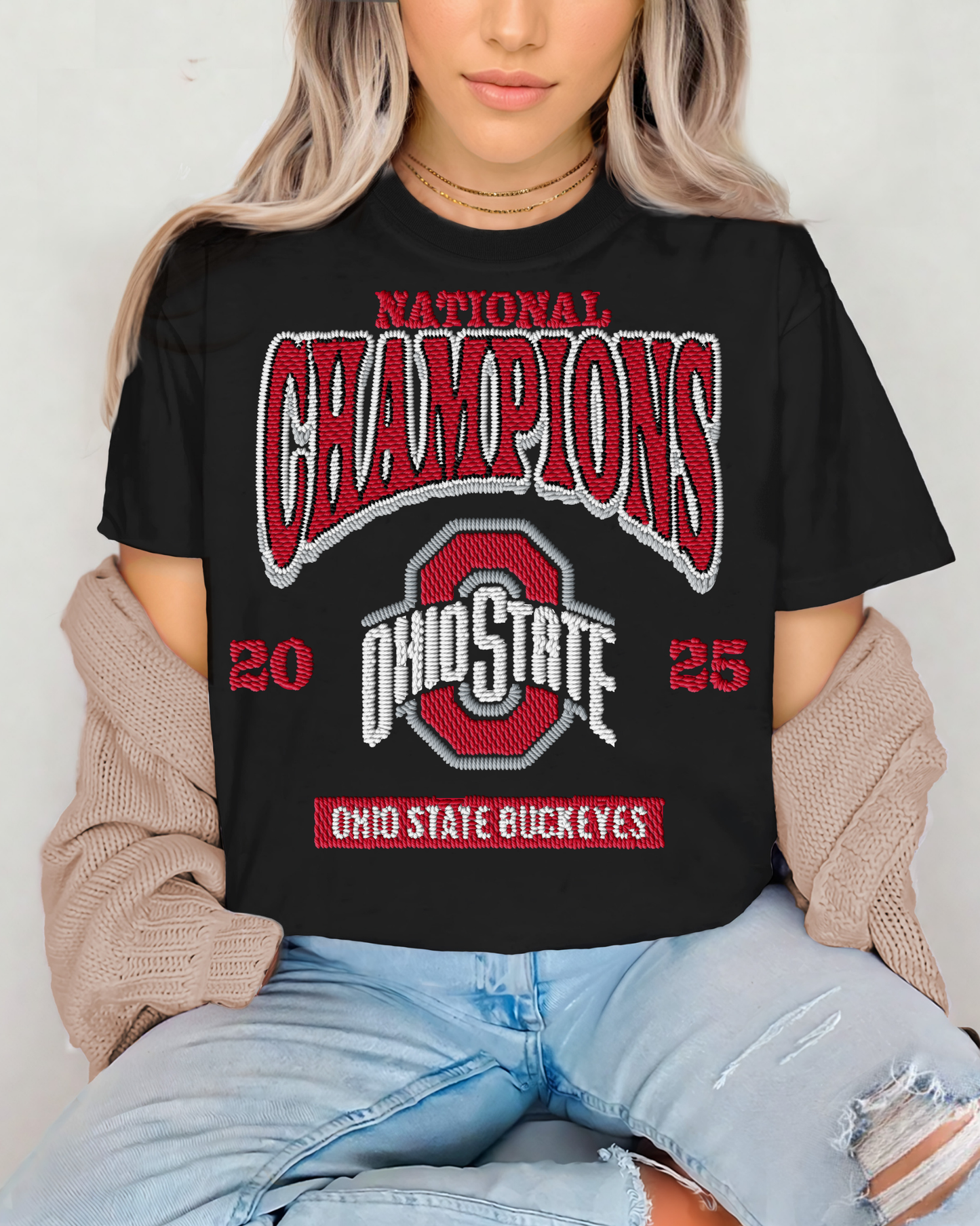 Ohio State National Champions 2025 Embroidered