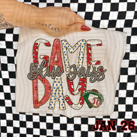 BASEBALL GAME DAY BLUE JAYS