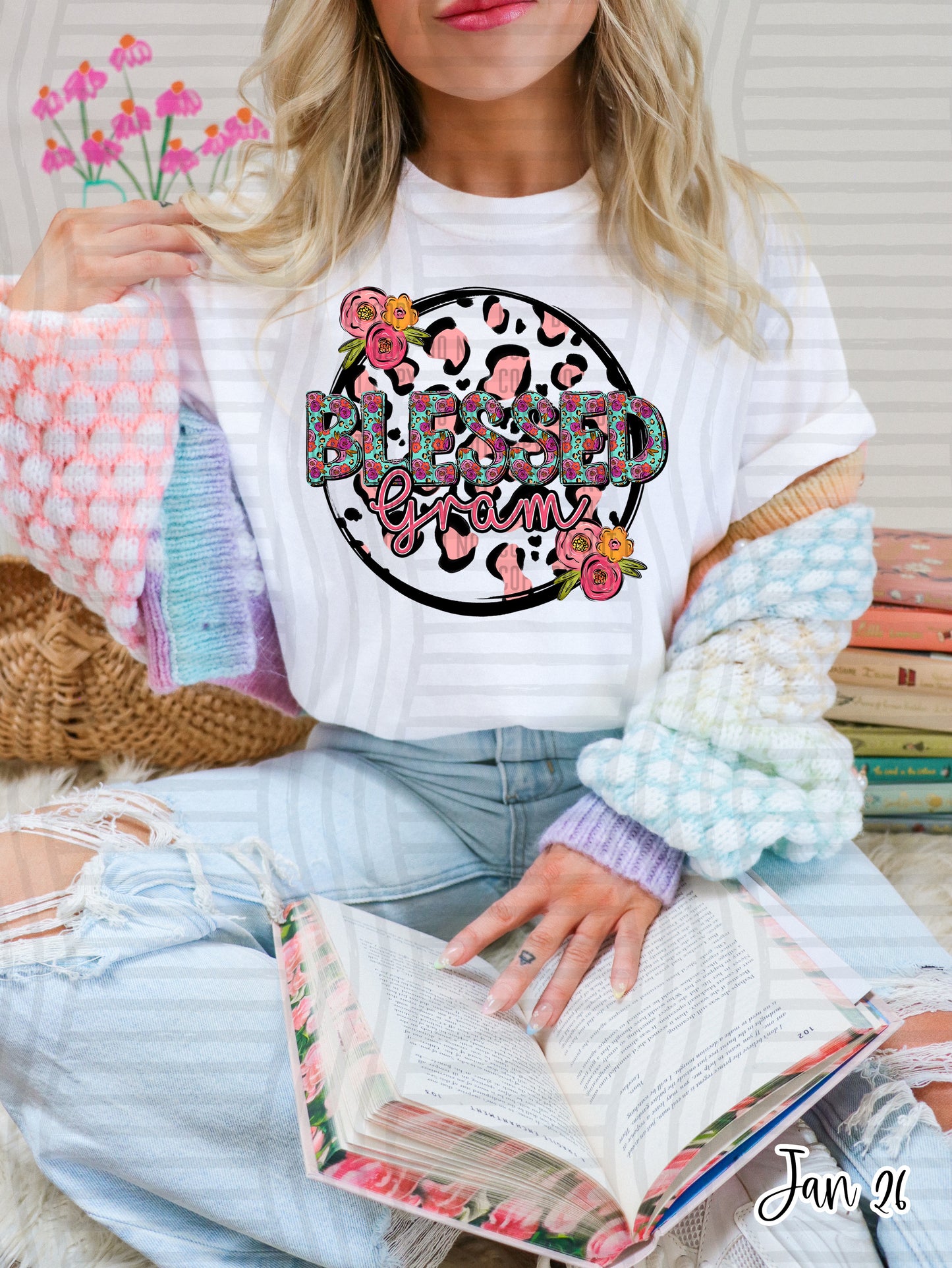BLESSED GRAM CHEETAH FLORAL
