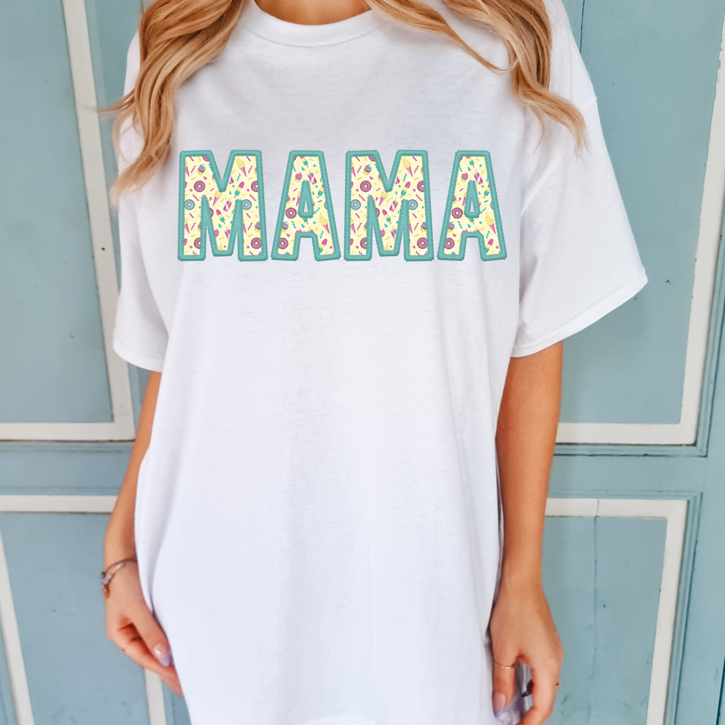 Mama- ice cream within letters