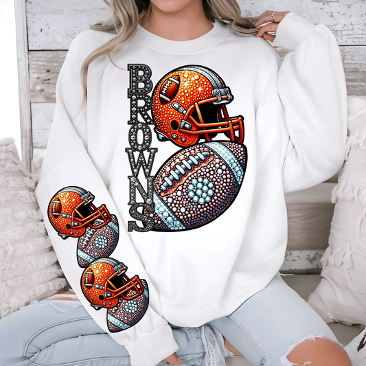 Diamond Studded - Browns - CHEST