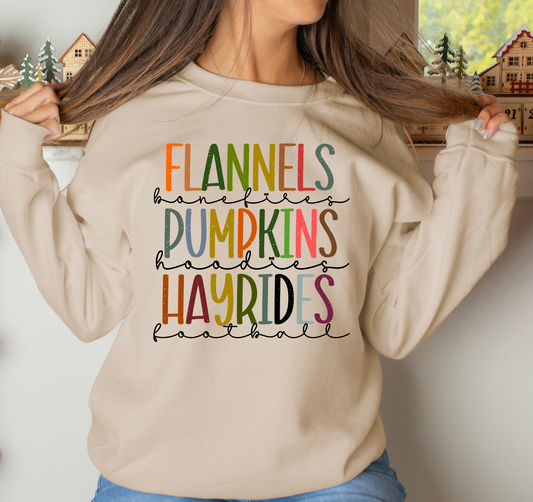 Flannels, pumpkins, hayrides