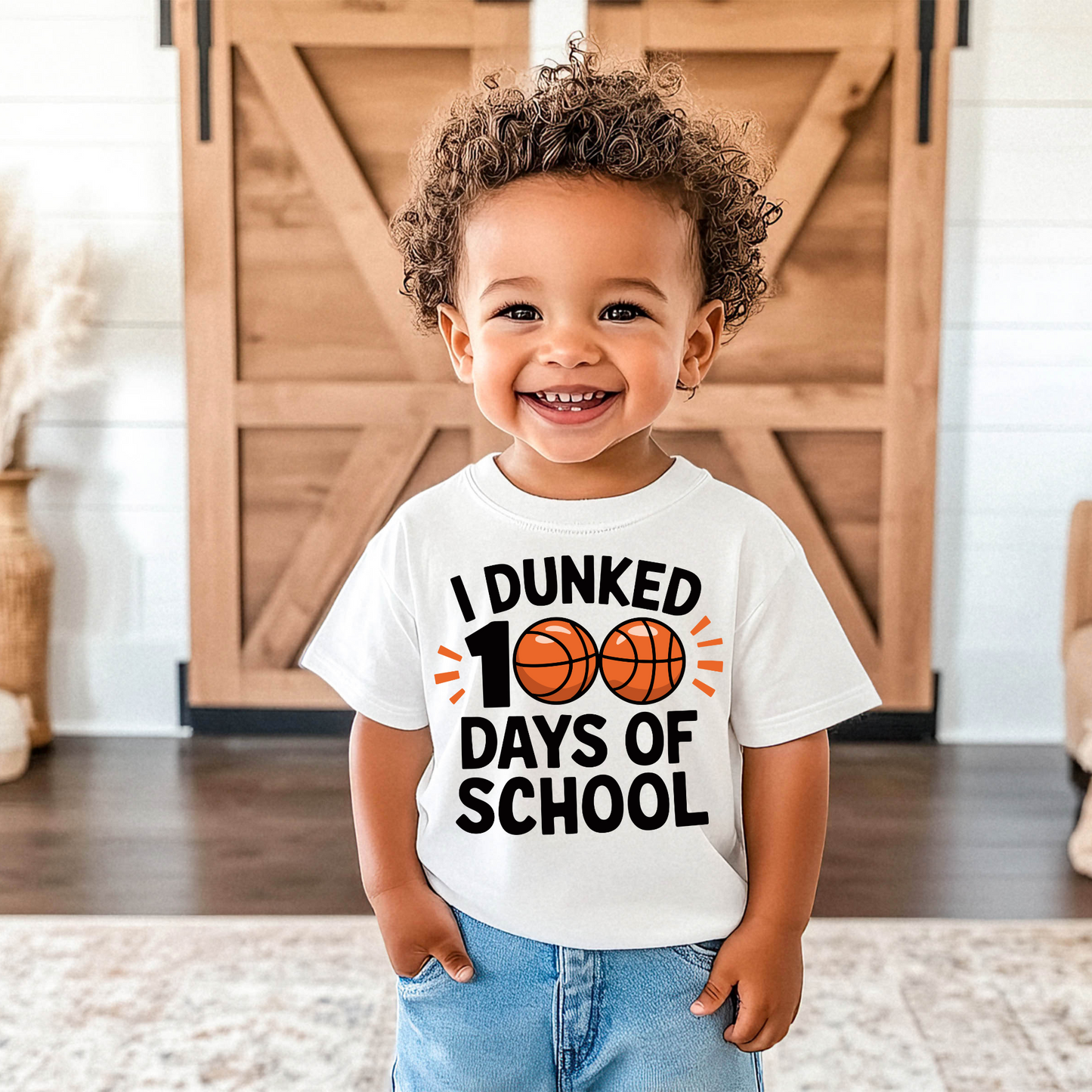 I dunked 100 days of school - basketball