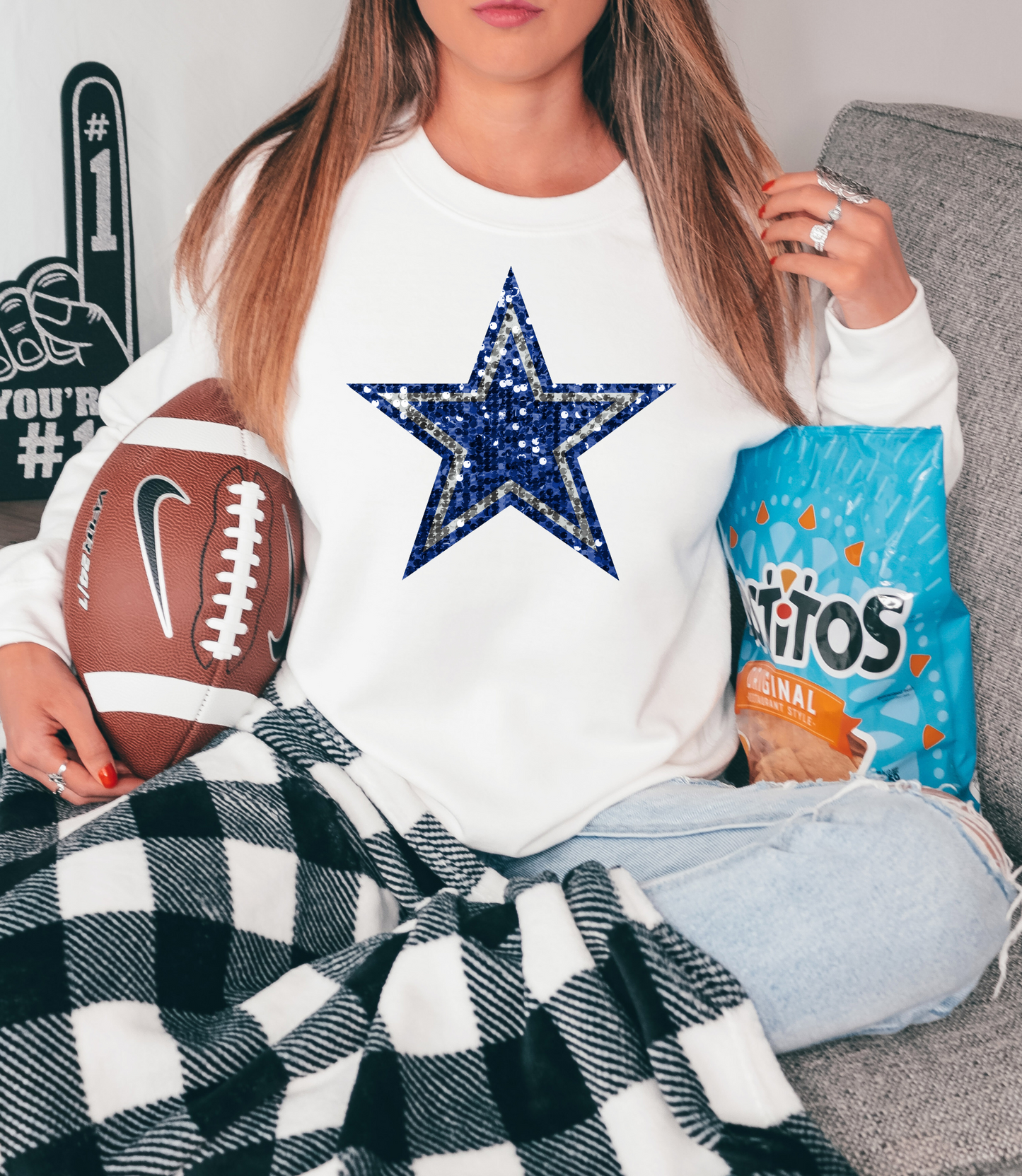 Dallas Cowboys logo - faux sequin