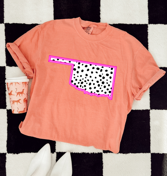 Oklahoma-Pink Outline