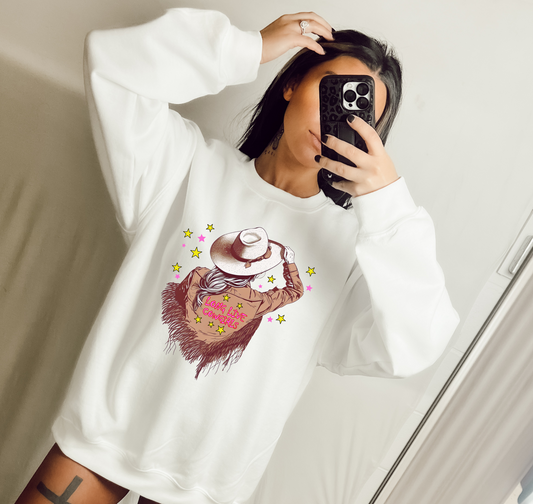 Long Live Cowgirls Pink on Jacket - DTF Transfer