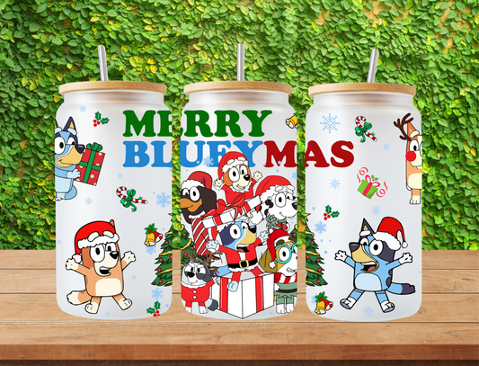 Merry BlueyMas GREEN/BLUE/RED - UV Libby Wrap