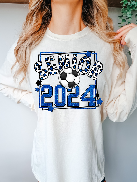 Senior 2024 - blue with soccer ball