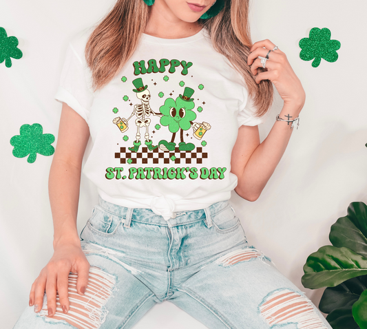 Happy St. Patrick's Day Shamrock & Skellie