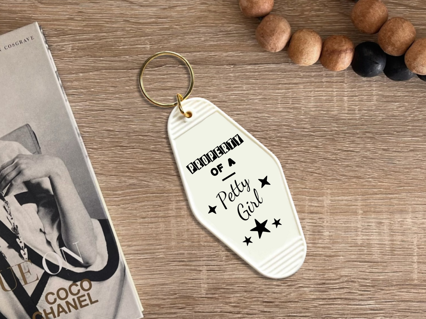 Property of a petty girl - Motel keychain