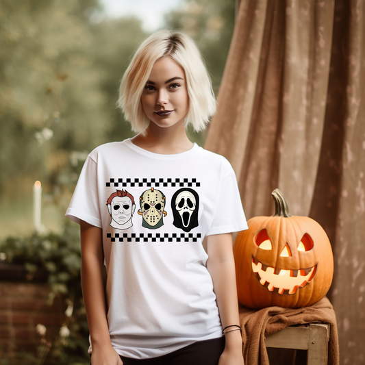 black checkered horror