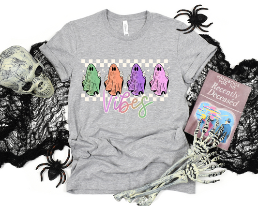 White checkered colored ghost vibes