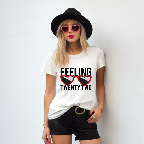 Feeling Twenty Two (Red Sunglasses)-DTF Transfer