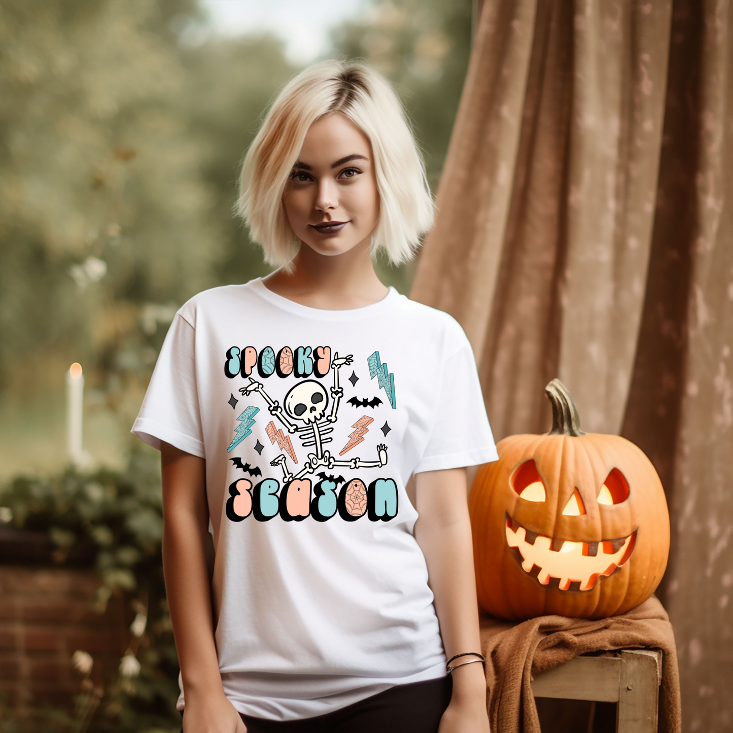 Spooky season skeleton