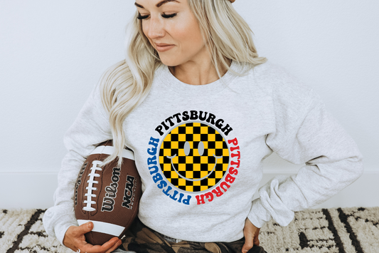 Pittsburgh- Checkered Smiley