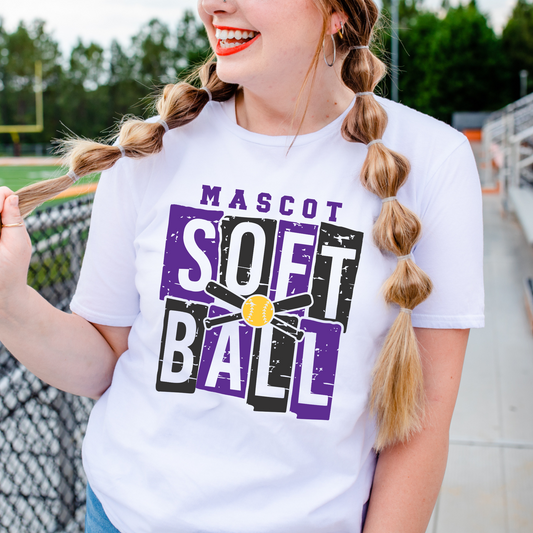 Personalized Mascot Softball