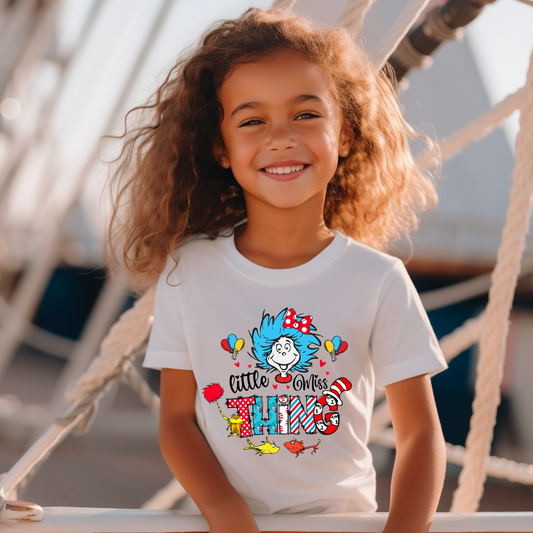 Little Miss Thing (Polka Dot Hair Bow) - DTF Transfer