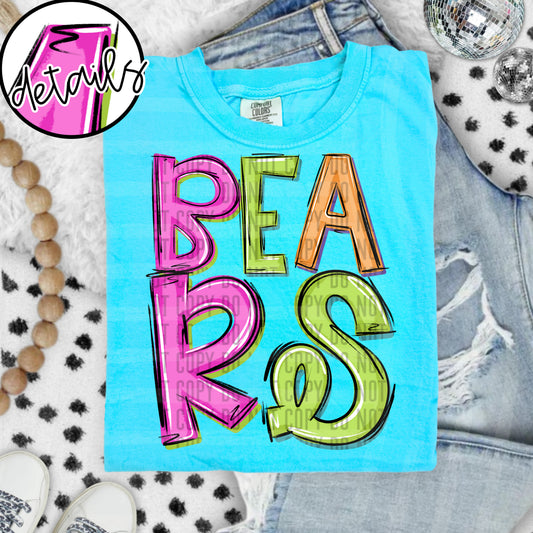 DOODLE COLORFUL BEARS
