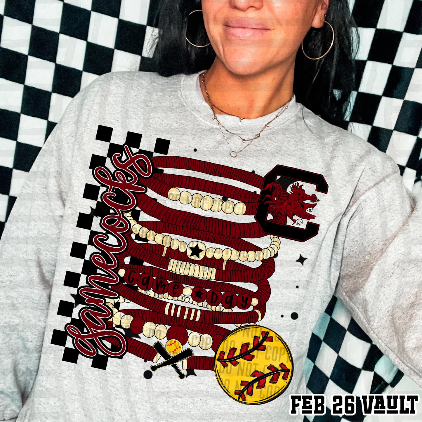 GAMECOCKS SOFTBALL GAME DAY BRACELETS