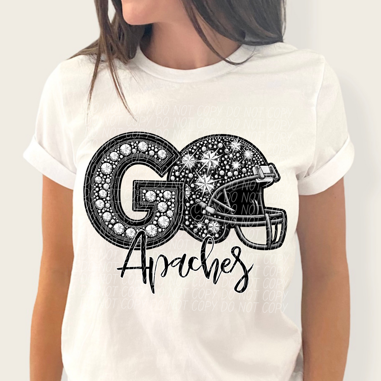 Go Apaches (Rhinestone)