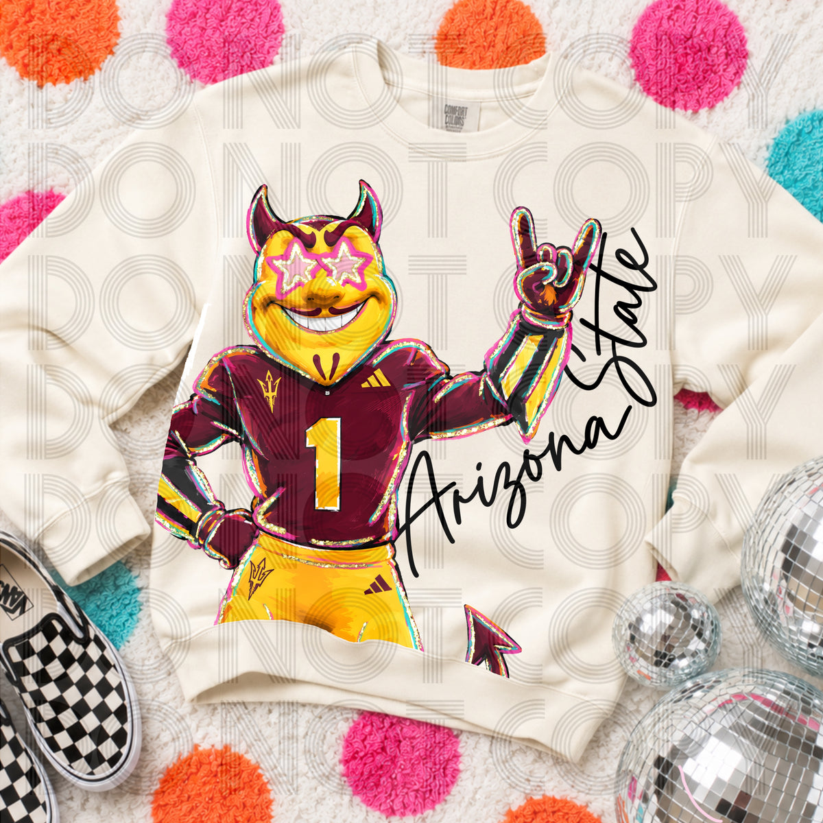 Cropped Delulu Mascot Arizona State