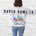 SUPER BOWL LX (LOGO & WORDS AT BOTTOM ONLY - BLACK)