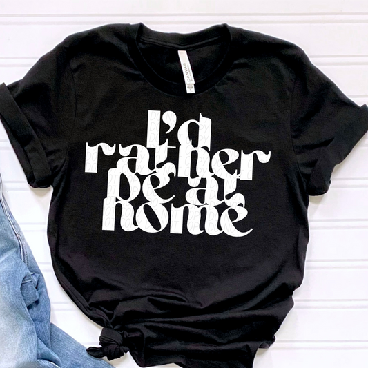 I'd rather be at home (White)