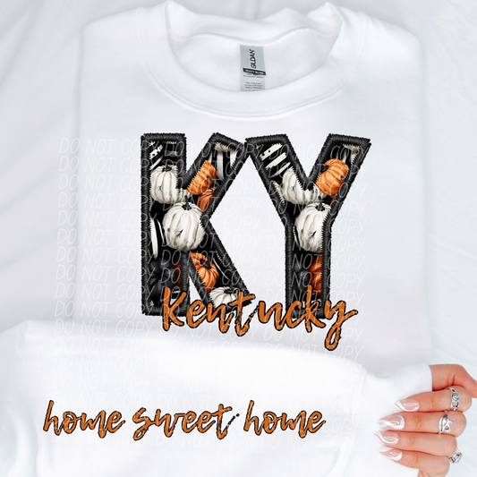 Kentucky (Black and white Pumpkins) Front