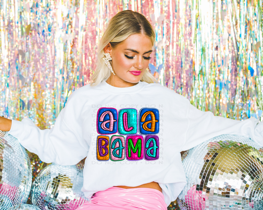 Alabama - multicolored