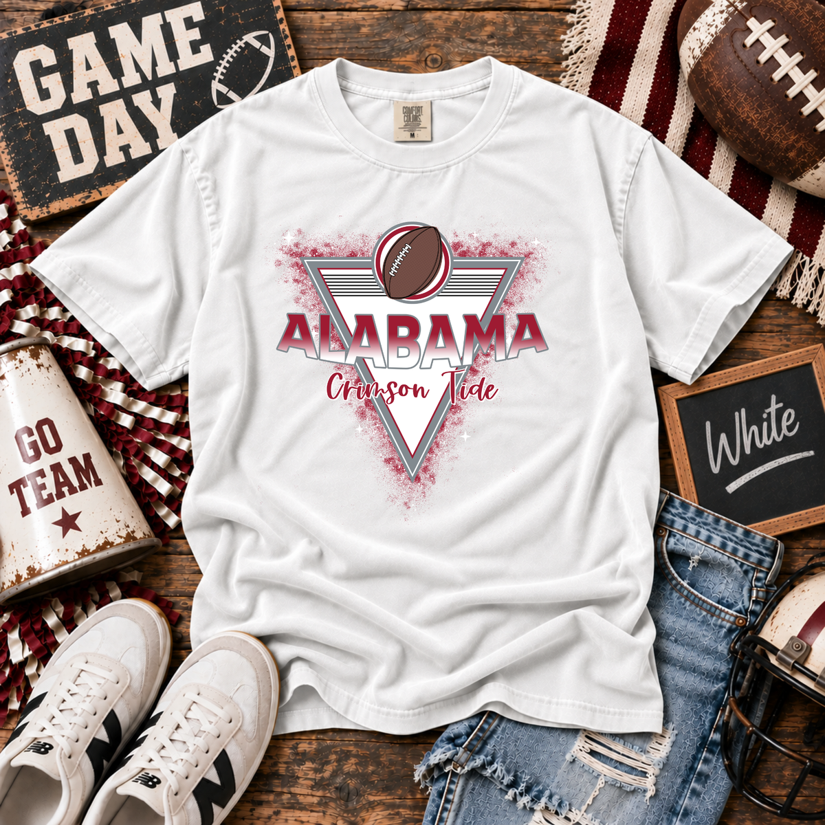College Triangle Badge - Alabama Crimson Tide