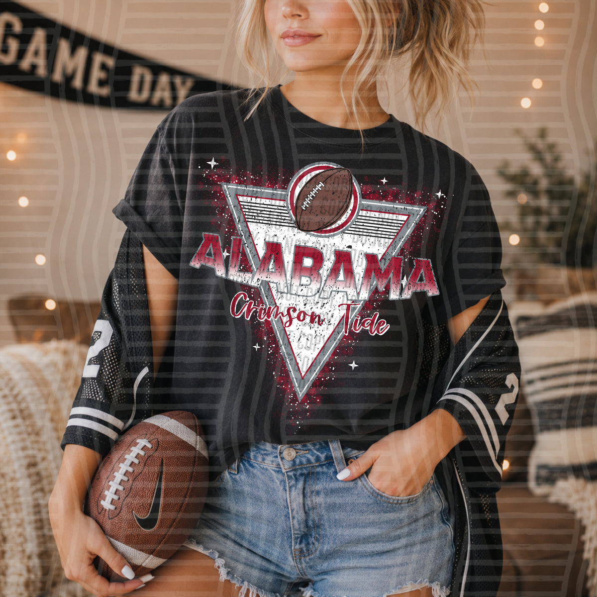 College Triangle Badge - Alabama Crimson Tide