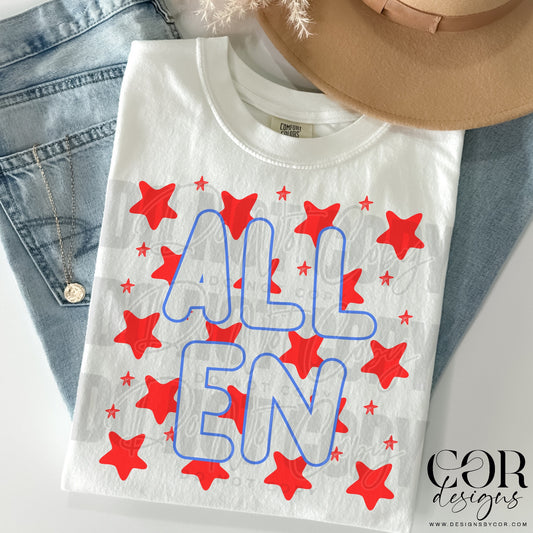 Allen Blue Red Stars