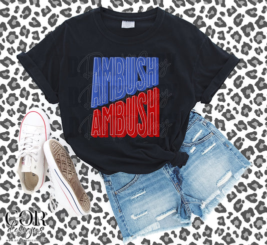 Ambush Blue And Red
