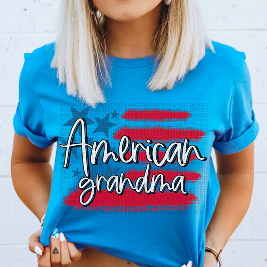 American grandma flag - DTF Transfer