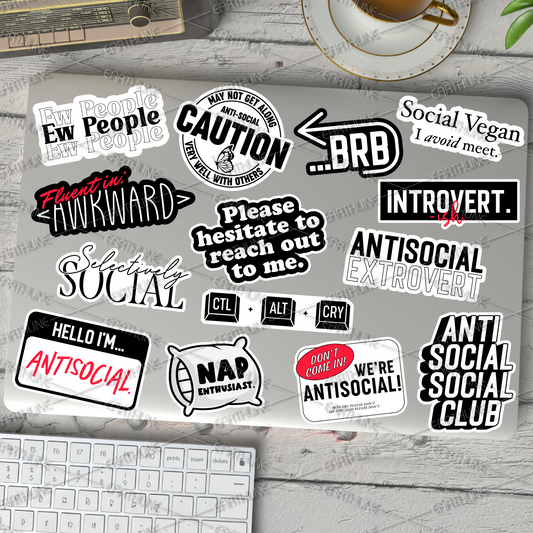 Antisocial - Sticker Pack