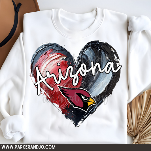 Arizona Cardinals Football Heart