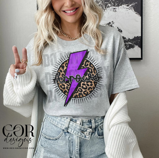 Arrows Purple Bolt Leopard